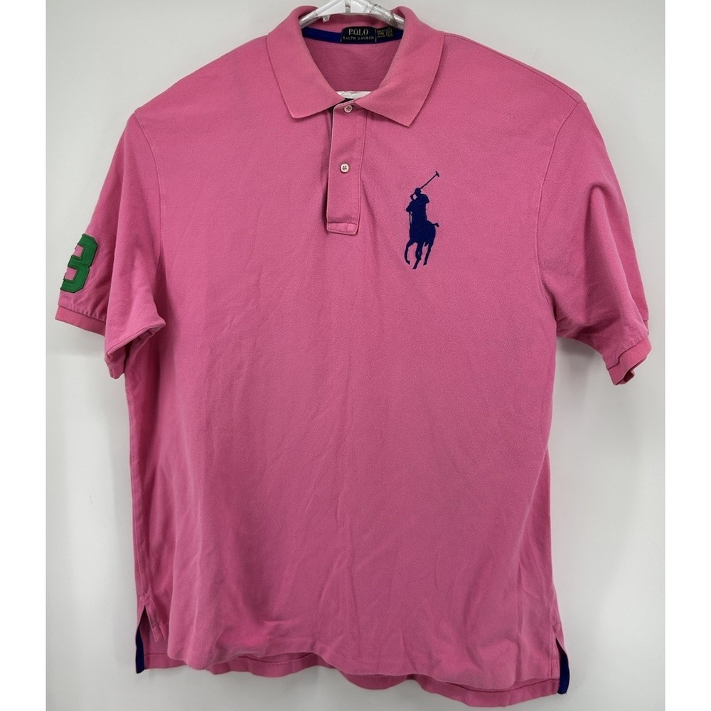 Polo Ralph Lauren Large Pony Polo Shirt Pink Men's Size 2XLT